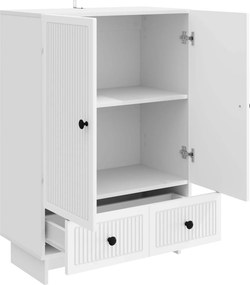 vidaXL Πλαϊνό γραφείο Λευκός 66 x 34,5 x 95 εκ.