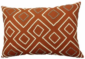Κάλυψη μαξιλαριού DKD Home Decor 60 x 1 x 40 cm τερακότα Γεωμετρική