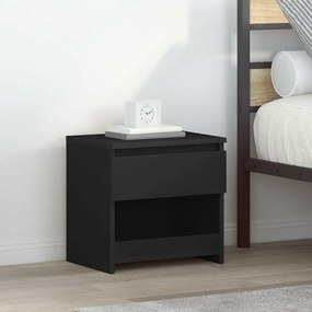 vidaXL Κομοδίνα 2 τεμ. Μαύρα 40 x 30 x 39 εκ. Επεξ. Ξύλο