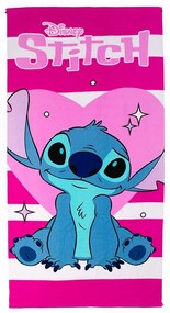 Πετσέτα Θαλάσσης Παιδική Lilo & Stitch 87 Quick Dry Fuchsia DimCol Θαλάσσης 70x140cm Microfiber