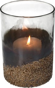 Κηροπήγιο ArteLibre Χρυσό Γυαλί 12x12x17cm