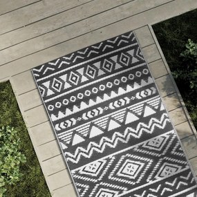 vidaXL Χαλί εξωτερικού χώρου ARAKIL Μαύρο 80x250 cm PP
