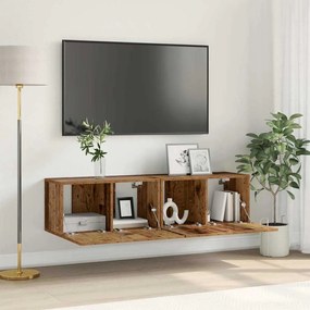 vidaXL Ντουλάπι Τηλεόρασης Παλιό Ξύλο Μασίφ ανακυκλωμένο ξύλο Μεσαίο