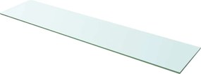 vidaXL Ράφια Πάνελ 2 τεμ. Διάφανα 110 x 25 εκ. Γυάλινα