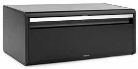 Κουτί ψωμιού Brabantia Fall Front 107836, 18 l, 46.5x25 cm, επίτοιχο, χωρίς δακτυλικά αποτυπώματα, μαύρο