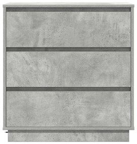 vidaXL Κομοδίνο Σκυρόδεμα Γκρι 71 x 34.5 x 75 εκ. Επεξεργασμένο ξύλο