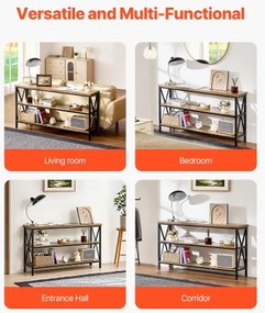 VEVOR Narrow Console Sofa Table Couch Table 55.1 in for Entryway &amp; Living Room