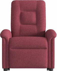 vidaXL Πολυθρόνα Ηλεκτρική Ανακλ. Μπορντό Υφασμάτινη