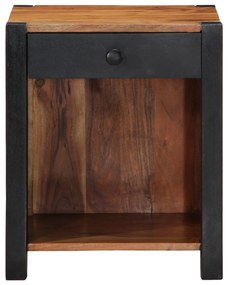 vidaXL Κομοδίνο 40x35x50 εκ. Μασίφ Ξύλο Ακακίας