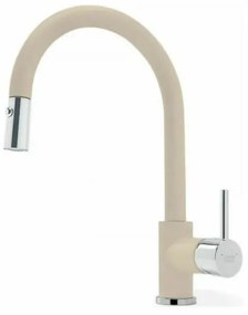 Armando Vicario Fluo 18780 Granite Moonstone Ψηλή Μπαταρία Κουζίνας  Με αποσπώμενο Περιστρεφόμενο Ρουξούνι και Συρόμενο Ντους