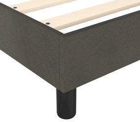 vidaXL Σκελετός Κρεβατιού Χωρίς Στρώμα Γκρι 140x200 εκ. Βελούδινο