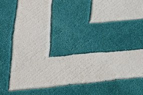 Χαλί DKD Home Decor πολυεστέρας Ζιγκ-ζαγκ Δίχρωμα 120 x 180 x 2 cm