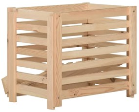 vidaXL Κουτί Αποθήκευσης Λαχανικών 60x40x50 εκ. από Μασίφ Ξύλο Πεύκου