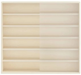 vidaXL Ξύλινη βιτρίνα συλλεκτών Καφέ 60 x 8,5 x 54 εκ. Κόντρα πλακέ
