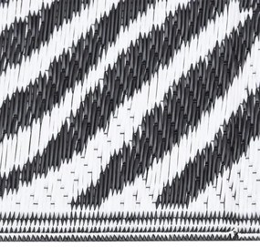 vidaXL Χαλί εξωτερικού χώρου ARAKIL Μαύρο 80x250 cm PP