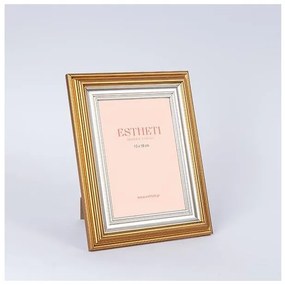 Κορνίζα Πλαστικό Χρυσό-Ασημί 13x18cm 756-12134 Estheti-756-12134-Χρυσό-Ασημί 756-12134