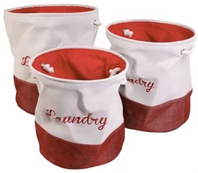 Σετ 3 Καλάθια Απλύτων με Κορδόνι Laundry Etoile AT-996B