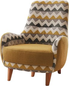 Πολυθρόνα Πολύχρωμο ZIKZAK 88x75x95