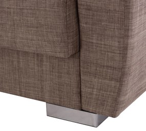 Καναπές - Κρεβάτι Polya Διθέσιος Καφέ 150x84x88 εκ. 150x84x88 εκ.