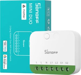 Sonoff MINI-2GS Matter μίνι διακόπτης δύο καναλιών