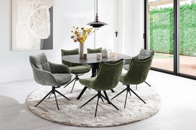 Tibet Τράπεζι Μασίφ Ακακία Σκούρο Καφέ 180x100x77