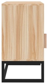 vidaXL Κομοδίνο 40 x 30 x 55,5 εκ. από Επεξεργασμένο Ξύλο &amp; Σίδερο