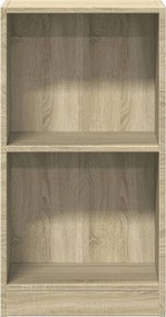 vidaXL Βιβλιοθήκη Χρώμα Sonoma Δρυς 40 x 24 x 75 εκ. από Μοριοσανίδα