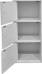Ντουλάπα-στήλη Wirdia pakoworld λευκό 30.5x24x71.5εκ
