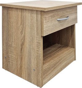 Κομοδίνο Bedy pakoworld sonoma 40x34x42εκ