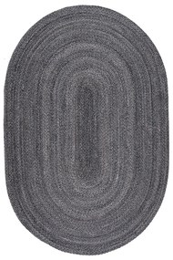 Οβάλ Χαλί All Season (160x230) Βιοκαρπέτ Marivan Charcoal Grey
