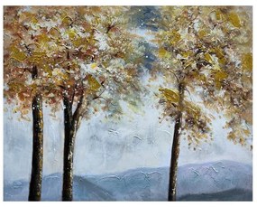 Πίνακας Trees FL536 Fylliana σε Καμβά με Ξύλινο Πλαίσιο 80x2.3x60εκ.