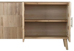 Σκευοθήκη DKD Home Decor Χρυσό Ανοιχτό καφέ Ξυλο παουλόβνια Ξύλο MDF 157 x 40 x 80 cm