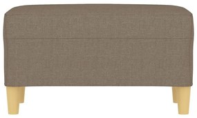 vidaXL Πάγκος Taupe 70 x 35 x 41 εκ. Υφασμάτινος