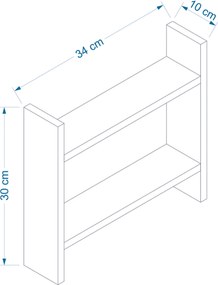 Ράφι Κουζίνας Καρυδιά DENVER 34x10x30
