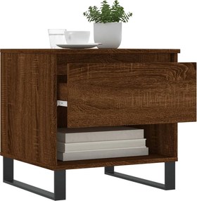 vidaXL Τραπεζάκια Σαλονιού 2 τεμ. Καφέ Δρυς 50x46x50 εκ. Επεξ. Ξύλο