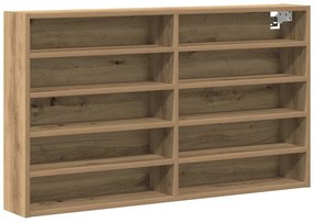 vidaXL Βιτρίνα artisan δρυς 100 x 15 x 58 cm Επεξεργασμένο ξύλο