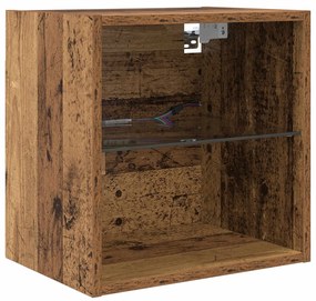 Μονάδες Τοίχου ΤV με LED 5 pcs Παλιό Ξύλο Επεξεργασμένο ξύλο