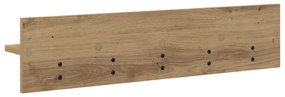 vidaXL Τοίχου Κρεμάστρα με ράφι artisan δρυς 80 x 10.5 x 18 εκ
