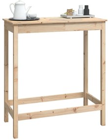 vidaXL Τραπέζι Μπαρ 100 x 50 x 110 εκ. από Μασίφ Ξύλο Πεύκου