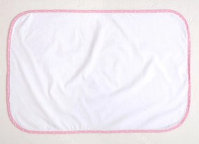 Αδιάβροχο Σελτεδάκι 60x90 Viopros Λευκό Με Ρέλι Ροζ