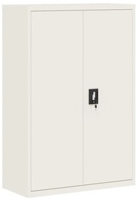 vidaXL Αρχειοθήκη Λευκή 90 x 40 x 180 εκ. Ατσάλινη