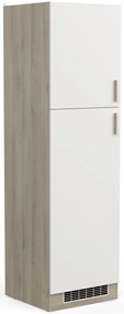 Επιδαπέδιο ντουλάπι ψηλό Poppy 60-Fusiko-Leuko - 60.00Χ60.00Χ206.90cm