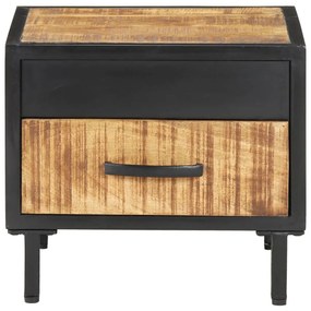 vidaXL Κομοδίνο 40 x 40 x 35 εκ. από Ακατέργαστο Ξύλο Μάνγκο