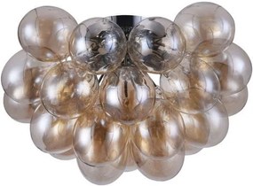 Πλαφονιέρα Maytoni Balbo 8φωτη-Κεχριμπάρι