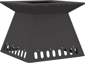 vidaXL Φωτιά Μαύρο 48 x 48 x 40 εκ Ατσάλι
