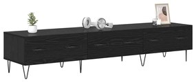 vidaXL Ντουλάπι TV Μαύρη δρυς 150 x 36 x 30 εκ Επεξεργασμένο ξύλο