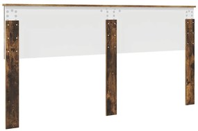 vidaXL Κεφαλάρι Καπνιστό Δρύς Επεξεργασμένο ξύλο