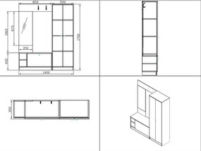 Σύνθεση εισόδου Marea2 140x35x170 DIOMMI 33-273