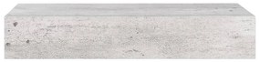 vidaXL Ράφια Τοίχου Συρτάρια 2 τεμ. Γκρι Σκυρ. 60x23,5x10 εκ από MDF