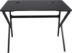 GAMING Γραφείο 100x60cm Μέταλλο Βαφή Μαύρο   1τμχ